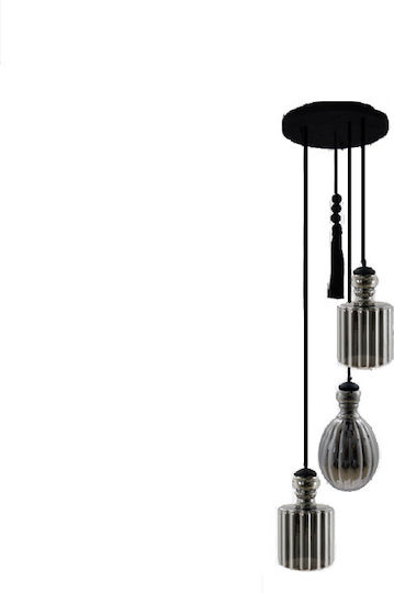 Gallis Wood Valia & Sandra Pendant Light Black