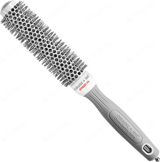Olivia Garden Ceramic+ Ion Speed XL Hair Brush White 25mm