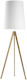 TK Lighting Walz Винтидж Подова Лампа В165xД50см. с Цокъл за Крушка E27 Бял