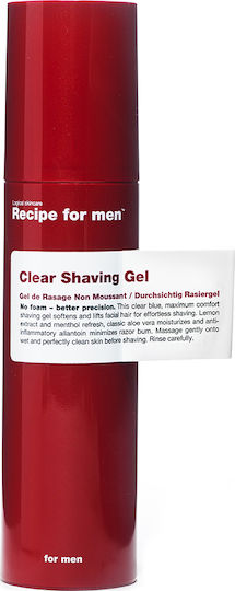 Recipe For Men Clear Shaving Gel Gel Ξυρίσματος 100ml