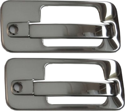 2 sets Stainless steel decorative handle for Mercedes Axor. Complete set for left and right doors.