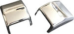 Protective stainless steel Inox covers for the front positions of the flaps