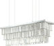 Ideal Lux Martinez SP8 Πολυέλαιος 8xE14 Ø103cm με Κρύσταλλα Διάφανος 166360