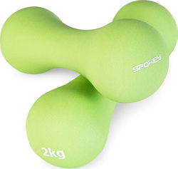 Spokey Bone Neoprene Set of Round Dumbells 2 x 2kg