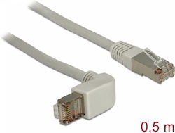 DeLock 83644 S/FTP Cat.6a Ethernet Cable 0.5m Gray
