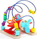 Top Bright Maze Multifunctional Round Bead Plane made of Wood for 24++ Months