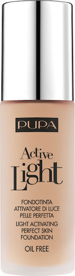 Pupa Active Light Light Activating Perfect Skin Oil Free Liquid Make Up SPF10 30ml