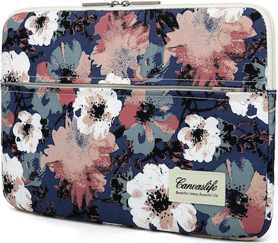 Canvaslife Sleeve Tasche Fall für Laptop 13.3" Blue Camellia