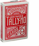 Tally-Ho Circle Back Plasticized Card Deck Red