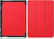 Magnetic 3-Fold Klappdeckel Synthetisches Leder Rot (Lenovo Tab M10 10.1") 101802952G