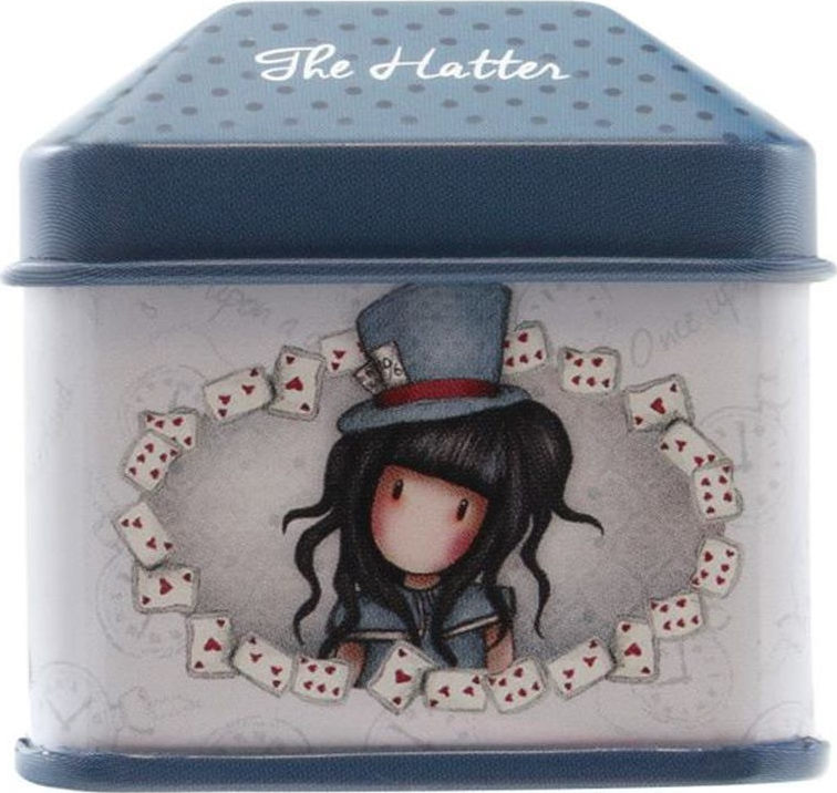 Santoro Gorjuss The Hatter Trinket Tin with Sticker Roll Skroutz.gr