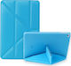 Origami Klappdeckel Lederartig Hellblau Für iPad mini 2019