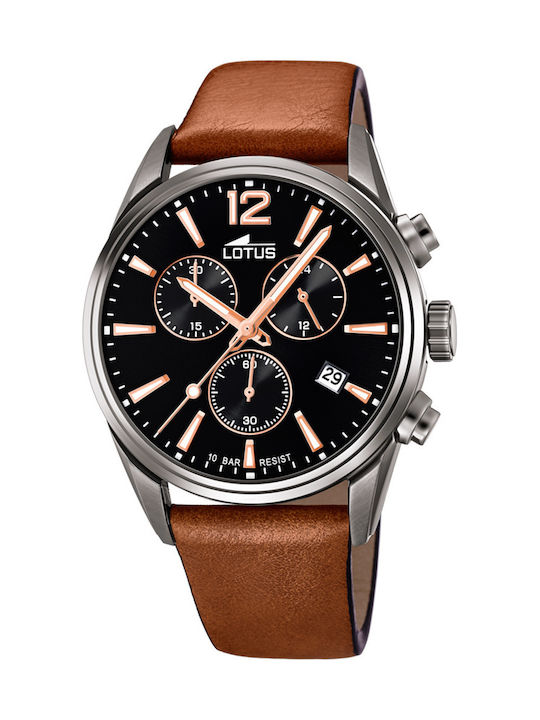 Lotus Watches Ανδρικό Ρολόι 42mm Χρονογράφος Μπ...