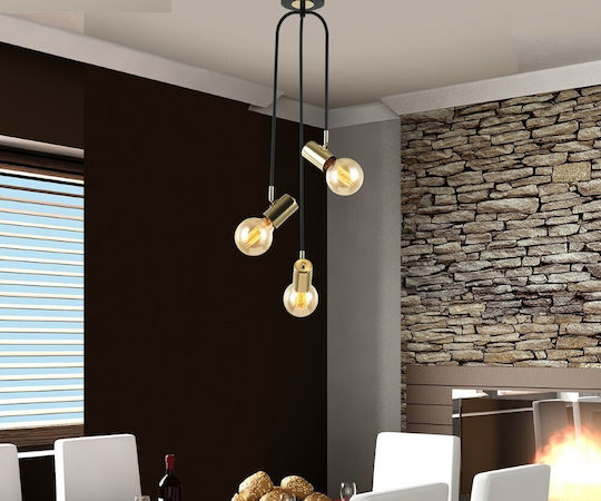 Luma Κρεμαστό Φωτιστικό Μαύρο 30x75εκ. Luma Κρεμαστό Φωτιστικό Μαύρο 30x75εκ.
