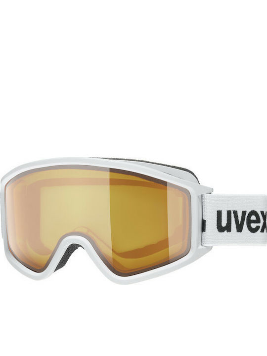 Uvex G.GL 3000 LGL Ski & Snowboard Goggles Kids White with Lens in Orange Color