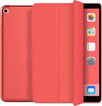 Smart Flip Cover Σιλικόνης / Δερματίνης Κόκκινο (iPad 2019/2020/2021 10.2'')