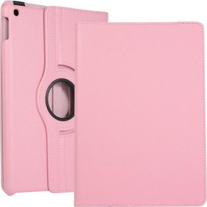 Flip Cover Δερμάτινη Περιστρεφόμενη Ροζ (iPad 2019/2020/2021 10.2'')