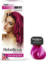 Paintglow Rebellious Semi Permanent Hair Dye Shocking Pink 70ml