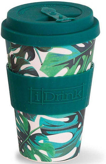 iDrink Jungle Mug Bamboo with Lid Green 435ml iDrink Jungle Mug Bamboo with Lid Green 435ml