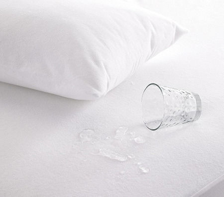 FiberTex Terry Σετ Προστατευτικά Μαξιλαριών Αδιάβροχα White 50x70cm