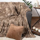 Silk Fashion Астракан Покривка За Двуместен Диван Космат 180x250см Бежова