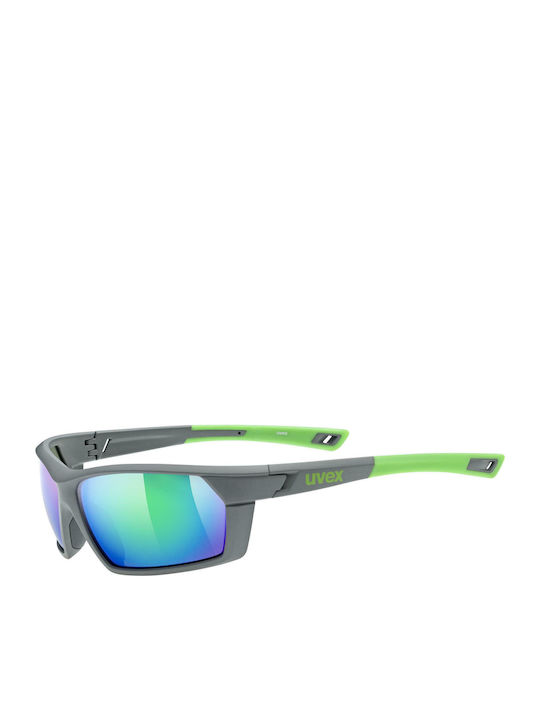 Uvex Sportstyle 225 Sonnenbrillen mit Gray Rahmen und Blau Linse 5320255716