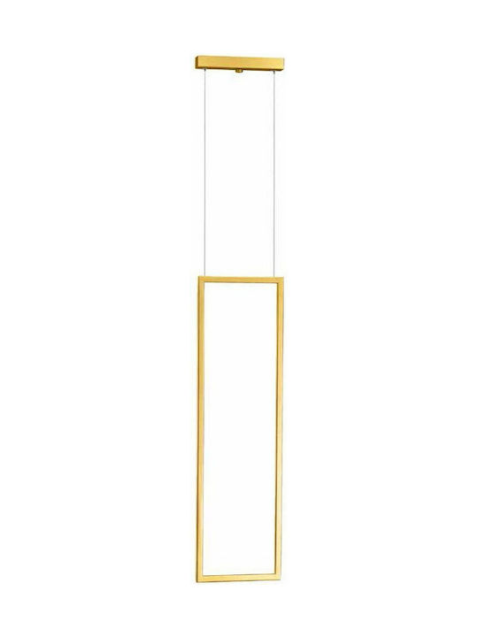 Luma Pendant Light LED with Warm White Light Gold