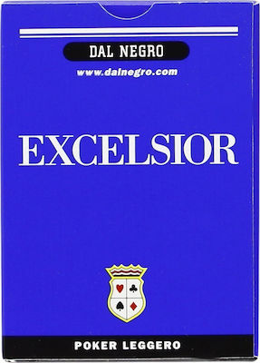 Dal Negro Excelsior Regular Plasticized Card Deck Blue