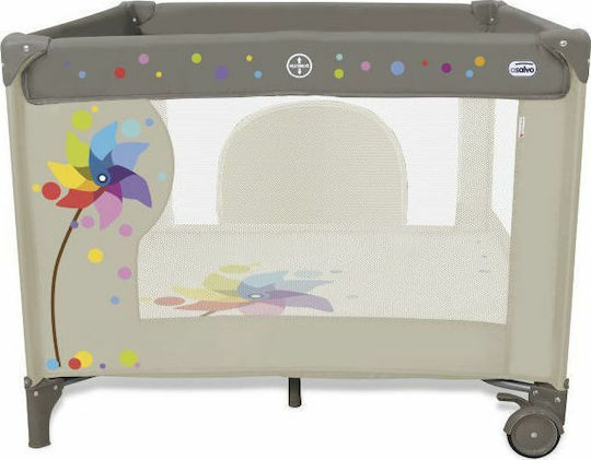 Asalvo Playpen Square Windmill Park Gray 97x97cm