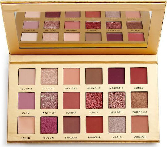 Revolution Beauty Pro Neutrals Палитра със Сенки за Очи в Пресована Пудра 18гр