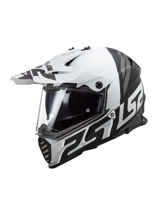 LS2 Pioneer Evo MX436 Evolve Matt Black/White Motorradhelm Ein-Aus ECE 22.05 1350gr 40436 33 11