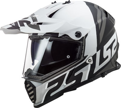 LS2 Pioneer Evo MX436 Evolve Matt Black/White Motorradhelm Ein-Aus ECE 22.05 1350gr 40436 33 11