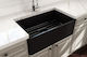 Bocchi 1138 1139-400 Sub masă Chiuvetă Porțelan L76xW46cm Negru mat