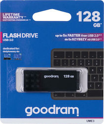 GoodRAM UME3 128GB USB 3.0 Stick Schwarz