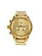 Nixon Uhr Chronograph Batterie mit Gold Metallarmband
