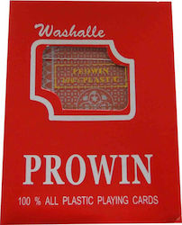 Prowin Plastic Card Deck Red