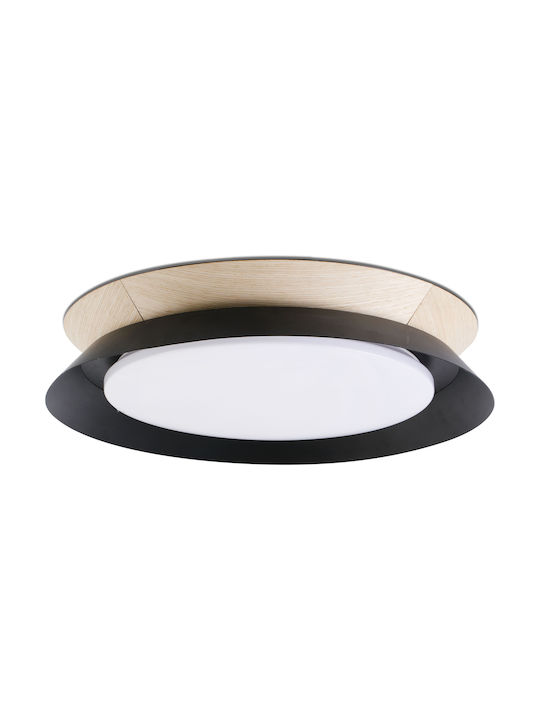 Faro Barcelona Tender Modern Metal Ceiling Light with Integrated LED Black