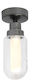 Faro Barcelona Brume Ceiling Mount Light Bathroom Gray with Integrated LED