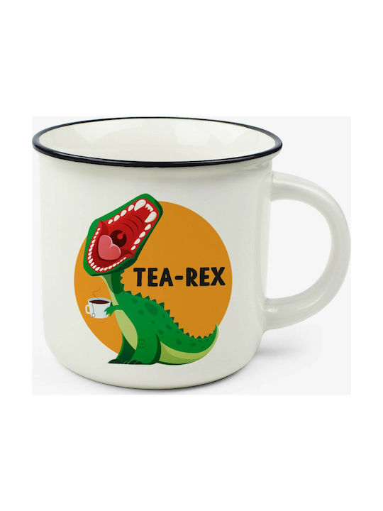 Legami Milano Tea Rex Ceramic Cup White 350ml