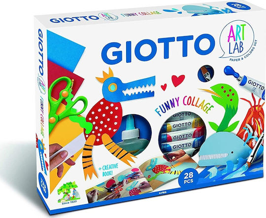 Giotto Колаж Комплект за творчество Art Lab Funny Collage за Деца 8+ години+ Години 28бр