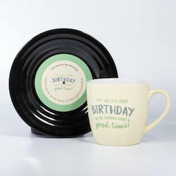 Thumbs Up L&M Mug & Saucer Set - Birthday Cană Ceramică 250ml 1001702 1buc