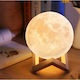 Well Φωτιστικό Led Moonlight Decorative Lamp with RGB Lighting Moon Light LED Battery White