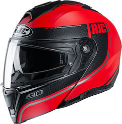 HJC i90 Davan Flip-Up Helmet with Pinlock and Sun Visor ECE 22.05 1720gr MC1SF