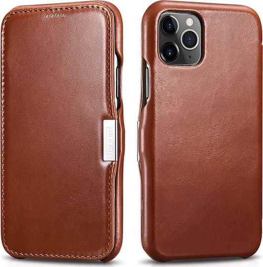 iCarer Vintage Folio Book Δερμάτινο / Δερματίνης Καφέ (iPhone 11 Pro Max)