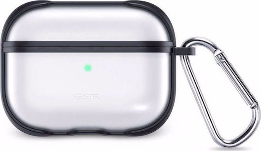 ESR Pro Hybrid Θήκη Σιλικόνης με Γάντζο σε Μαύρο χρώμα για Apple AirPods Pro