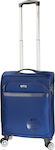 Diplomat ZC998 Cabin Travel Suitcase Fabric Blue with 4 Wheels Height 55cm