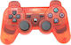 Kabellos Gamepad für PS3 Transparent Red