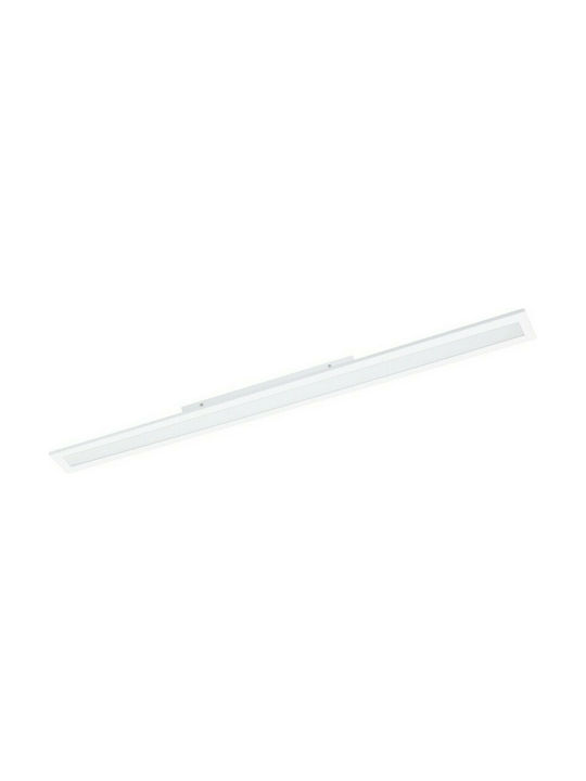Eglo Salobrena-A Μοντέρνα Μεταλλική Πλαφονιέρα Οροφής με Ενσωματωμένο LED σε Λευκό χρώμα 119.5cm