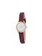 Pierre Cardin Pigalle Watch with Burgundy Leather Strap