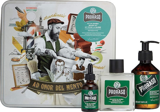 Proraso Евкалипт с Шампоан 200ml Балсам 100ml Масло 30ml и Кутия